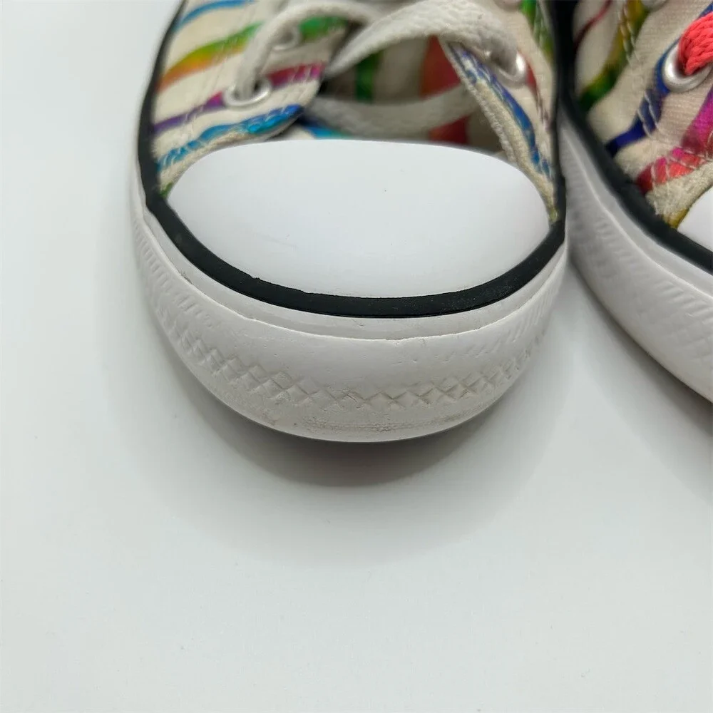 Converse Chuck Taylor All Star Youth High Top Sneakers Rainbow Zebra Girls Sz 2